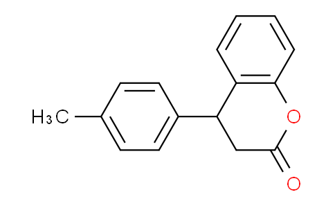 CAS No. 108679-56-7, 3,4-Dihydro-4-(4-methylphenyl)-2H-1-Benzopyran-2-one