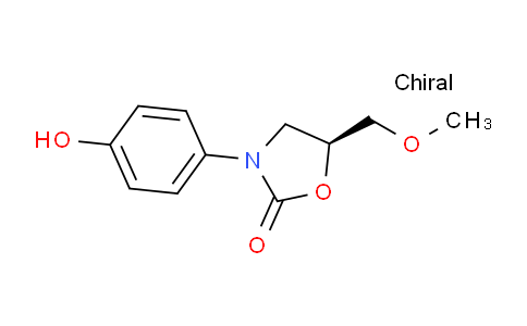 CAS No. 135605-66-2, (S)-3-(4-Hydroxyphenyl)-5-(methoxymethyl)-2-oxazolidinone