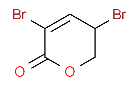 CAS No. 137776-72-8, 3,5-Dibromo-5,6-dihydro-2H-pyran-2-one