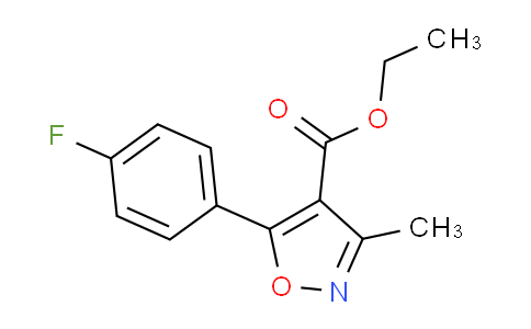 CAS No. 1644-03-7, 5-(4-fluorophenyl)-3-methyl-4-Isoxazolecarboxylicacid ethylester