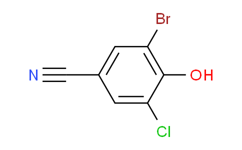 CAS No. 1689-86-7, 3-Bromo-5-chloro-4-hydroxy-Benzonitrile
