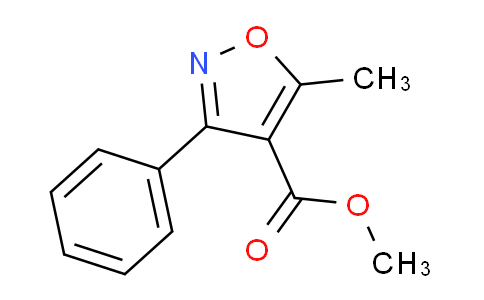 CAS No. 2065-28-3, Methyl 5-methyl-3-phenylisoxazole-4-carboxylate