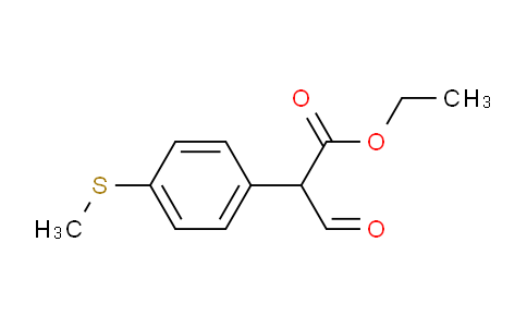 CAS No. 259543-68-5, Ethyl 2-(4-(methylthio)phenyl)-3-oxopropanoate