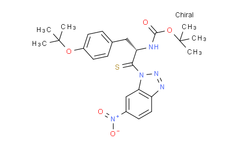 CAS No. 272442-17-8, Tert-butyl N-[(2S)-3-[4-[(2-methylpropan-2-yl)oxy]phenyl]-1-(6-nitrobenzotriazol-1-yl)-1-sulfanylidenepropan-2-yl]carbamate