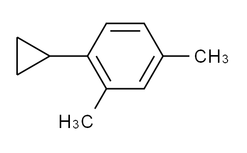 CAS No. 27546-47-0, 1-Cyclopropyl-2,4-dimethyl-benzene