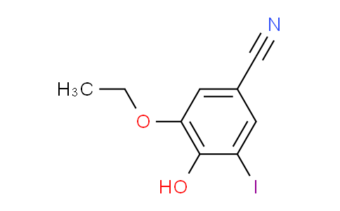 CAS No. 330462-58-3, 3-Ethoxy-4-hydroxy-5-iodobenzonitrile