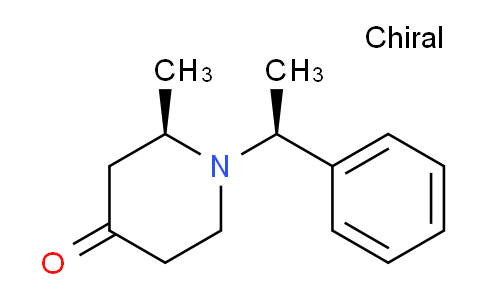 CAS No. 103539-61-3, (R)-2-methyl-1-((s)-1-phenylethyl)piperidin-4-one