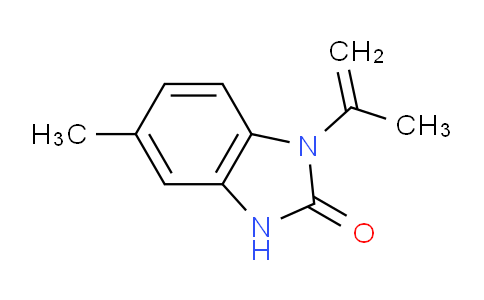 CAS No. 36743-70-1, 1,3-Dihydro-5-methyl-1-(1-methylethenyl)-2H-Benzimidazol-2-one