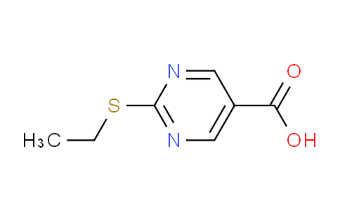 CAS No. 37131-88-7, 5-Pyrimidinecarboxylic acid, 2-(ethylthio)- (9CI)