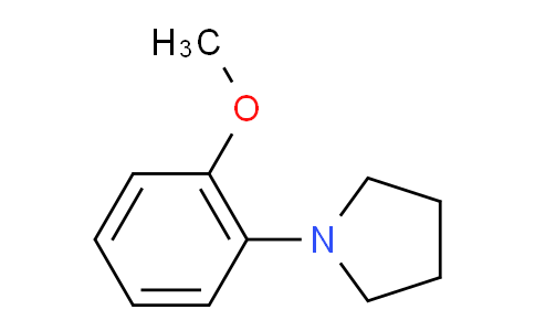 CAS No. 4787-76-2, 1-(2-Methoxyphenyl)pyrrolidine