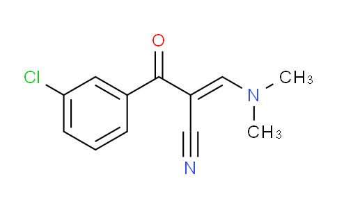 CAS No. 52200-08-5, 3-(Dimethylamino)-2-(3-chlorobenzoyl)acrylonitrile