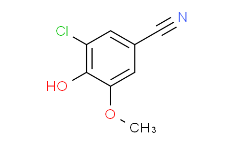 CAS No. 5485-88-1, 3-Chloro-4-hydroxy-5-methoxy-Benzonitrile