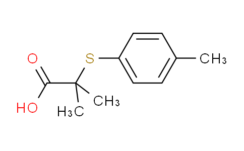 CAS No. 58076-38-3, 2-Methyl-2-[(4-methylphenyl)thio]-Propanoicacid