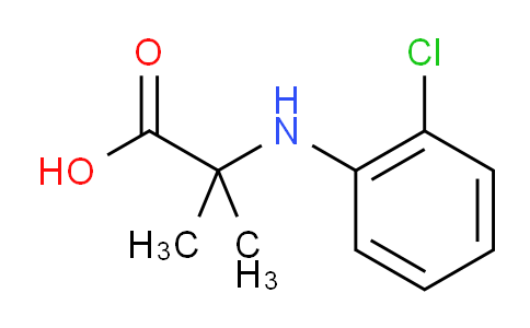 CAS No. 65937-39-5, 2-(2-Chloroanilino)-2-methylpropanoic acid