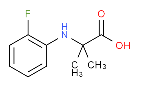 CAS No. 725234-47-9, 2-((2-Fluorophenyl)amino)-2-methylpropanoic acid