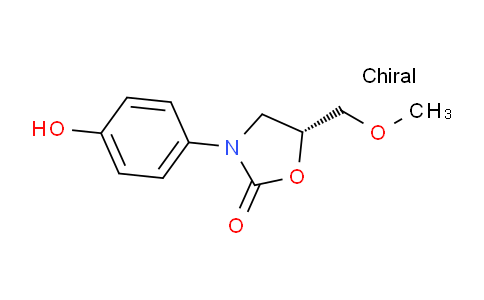 CAS No. 79038-60-1, (R)-3-(4-Hydroxyphenyl)-5-(methoxymethyl)-2-oxazolidinone