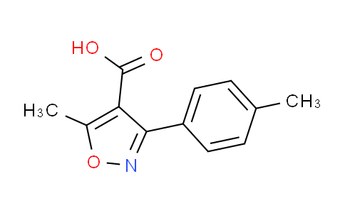 CAS No. 91569-59-4, 5-Methyl-3-(p-tolyl)isoxazole-4-carboxylic acid