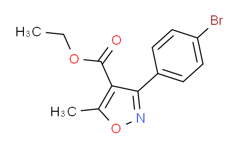 CAS No. 954230-26-3, 3-(4-bromophenyl)-5-methyl-4-Isoxazolecarboxylicacid ethylester