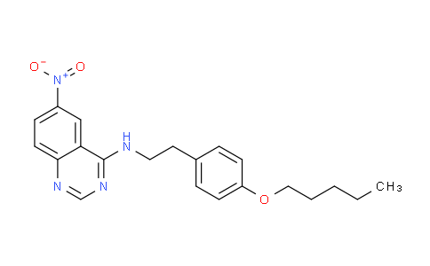 CAS No. 663597-19-1, 6-Nitro-N-[2-[4-(pentyloxy)phenyl]ethyl]-4-quinazolinamine