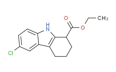CAS No. 49844-36-2, ethyl 6-chloro-2,3,4,9-tetrahydro-1H-carbazole-1-carboxylate