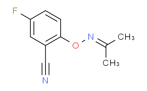 CAS No. 868271-04-9, 5-Fluoro-2-(propan-2-ylideneaminooxy)benzonitrile