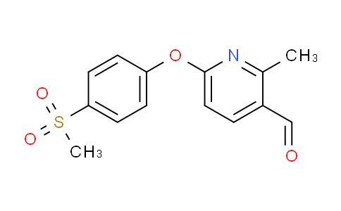 CAS No. 1150100-46-1, 6-(4-(methylsulfonyl)phenoxy)-2-methylpyridine-3-carbaldehyde