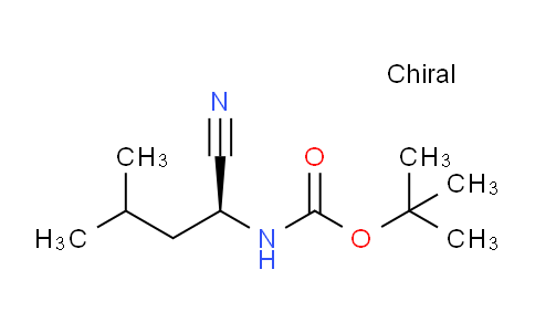 CAS No. 115654-59-6, (S)-tert-Butyl (1-cyano-3-methylbutyl)carbamate