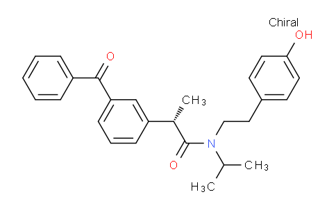 CAS No. 1173289-66-1, (S)-2-(3-benzoylphenyl)-N-(4-hydroxyphenethyl)-N-isopropylpropanamide