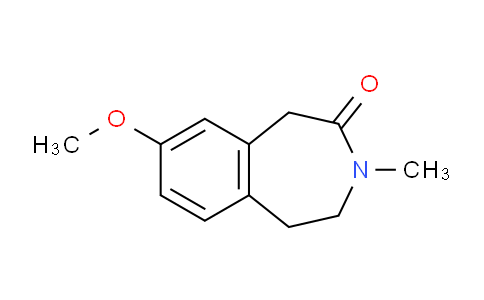 CAS No. 118616-04-9, 8-Methoxy-3-methyl-1,3,4,5-tetrahydro-benzo[d]azepin-2-one