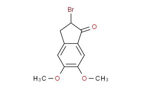 CAS No. 2747-08-2, 2-Bromo-5,6-dimethoxy-indan-1-one