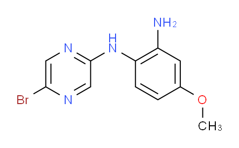 CAS No. 950845-96-2, N-(5-Bromopyrazin-2-yl)-2-amino-4-methoxyaniline