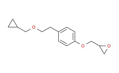 CAS No. 63659-17-6, 2-((4-(2-(Cyclopropylmethoxy)ethyl)phenoxy)methyl)oxirane