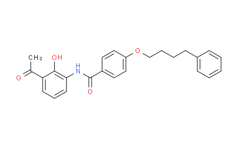 CAS No. 136450-06-1, N-(3-Acetyl-2-hydroxyphenyl)-4-(4-phenylbutoxy)benzamide