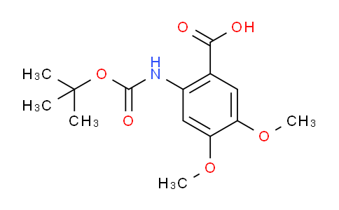 CAS No. 122744-78-9, 2-((tert-Butoxycarbonyl)amino)-4,5-dimethoxybenzoic acid
