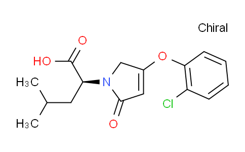 CAS No. 1191997-64-4, (S)-2-(4-(2-chlorophenoxy)-2-oxo-2,5-dihydro-1H-pyrrol-1-yl)-4-methylpentanoic acid