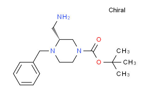 CAS No. 1041399-53-4, Tert-butyl (3R)-3-(aminomethyl)-4-benzylpiperazine-1-carboxylate