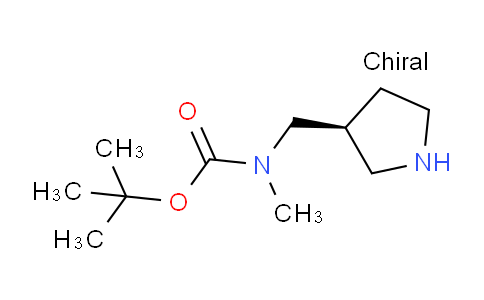 CAS No. 1064052-00-1, (S)-tert-Butyl methyl(pyrrolidin-3-ylmethyl)carbamate
