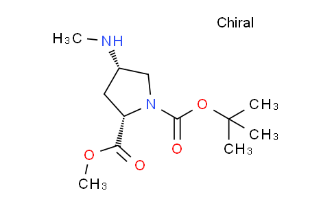 CAS No. 937799-61-6, (2S,4S)-1-tert-butyl 2-methyl 4-(methylamino)pyrrolidine-1,2-dicarboxylate