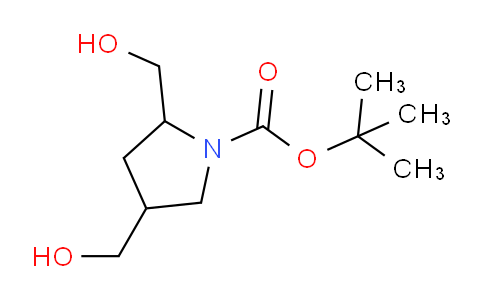 CAS No. 1058737-58-8, tert-butyl 2,4-bis(hydroxymethyl)pyrrolidine-1-carboxylate
