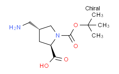 CAS No. 132622-81-2, (2R,4R)-4-(aminomethyl)-1-(tert-butoxycarbonyl)pyrrolidine-2-carboxylic acid