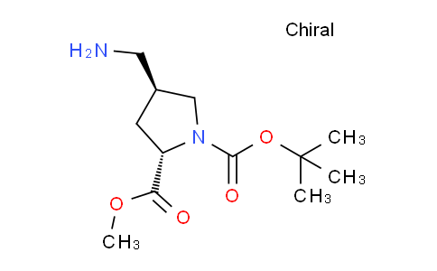 CAS No. 214066-78-1, (2S,4S)-1-tert-butyl 2-methyl 4-(aminomethyl)pyrrolidine-1,2-dicarboxylate