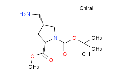 DY789582 | 194163-92-3 | (2S,4R)-1-tert-butyl 2-methyl 4-(aminomethyl)pyrrolidine-1,2-dicarboxylate