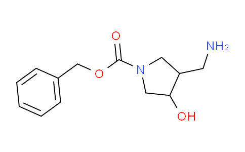 CAS No. 143657-00-5, 3-(Aminomethyl)-4-hydroxy-1-pyrrolidinecarboxylic acid phenylmethyl ester