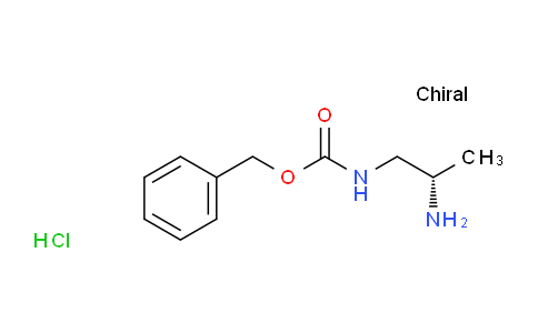 CAS No. 934660-64-7, (S)-benzyl 2-aminopropylcarbamate hydrochloride