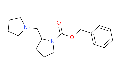 CAS No. 134591-58-5, 2-Pyrrolidin-1-ylmethyl-pyrrolidine-1-carboxylic acid benzyl ester
