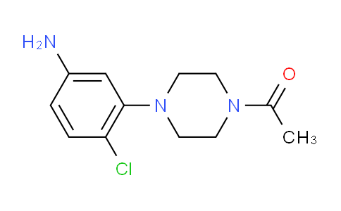CAS No. 144514-38-5, 1-[4-(5-Amino-2-chlorophenyl)piperazin-1-yl]ethanone