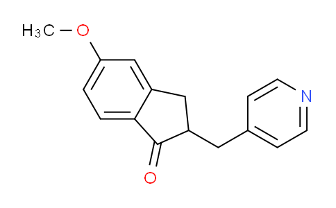 CAS No. 154932-68-0, 5-methoxy-2-(pyridin-4-ylmethyl)-2,3-dihydroinden-1-one