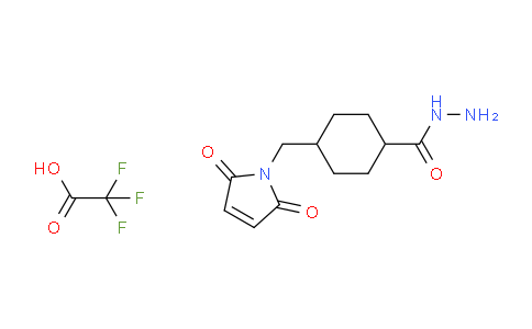 CAS No. 181148-00-5, 4-((2,5-dioxo-2,5-dihydro-1H-pyrrol-1-yl)methyl)cyclohexane-1-carbohydrazide 2,2,2-trifluoroacetate