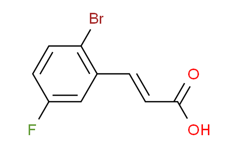 CAS No. 202865-70-1, 3-(2-Bromo-5-fluorophenyl)acrylic acid