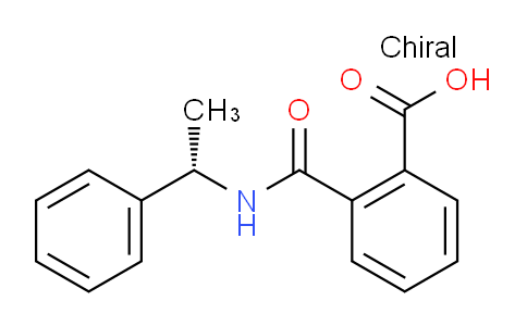 CAS No. 21752-36-3, (S)-2-((1-Phenylethyl)carbamoyl)benzoic acid